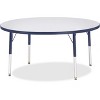 Jonti-Craft Berries Elementary Height Color Edge Round Table (48 x 48) in Blue - 2 of 2