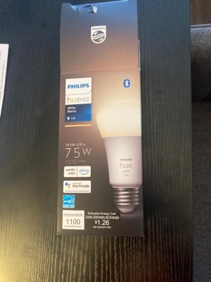 Philips Hue A19 75W Smart LED Bulb