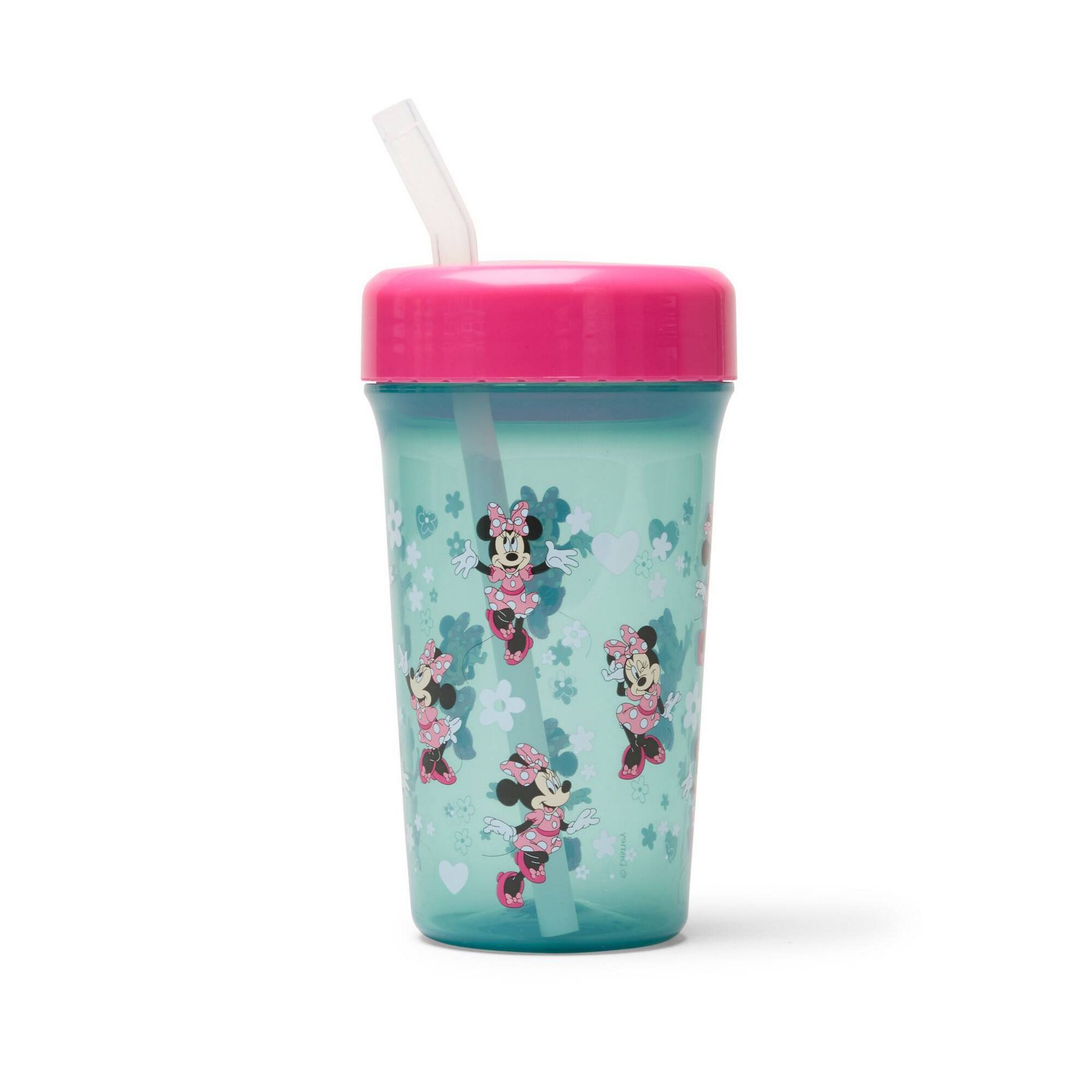 The First Years Disney 12oz Polypropylene Minnie Mouse Straw Tumbler Cup: BPA-Free, Includes Lid and Straw