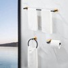 Multicolored 3-Piece Versatile Aluminum Towel Bar Set for Bathrooms - 16 to 27 Inches Adjustable - 3 of 4