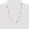 Black Bow Jewelry 1.1mm 14k White Gold Solid Franco Chain Necklace - 2 of 4