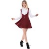 INSPIRE CHIC Women's Button Overalls Pinafore Suspenders Skirt - 3 of 4
