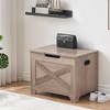 Storage Chest, Storage Bench with Safety Hinge, Farmhouse Style Wooden Toy Chest, Lift Top Storage Trunk - 2 of 4