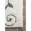 Nuloom Maisha Abstract 2x8 Runner Shag Rug for Living Room Bedroom Dining Room Nursery Entryway Hallway, Beige - 3 of 4
