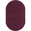 Unique Loom Solid Shag Solid Indoor Woven Area Rug - 2 of 4