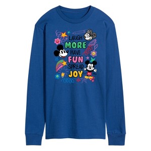 Men's - Disney - Mickey Mouse Long Sleeve Graphic T-Shirt - 1 of 4