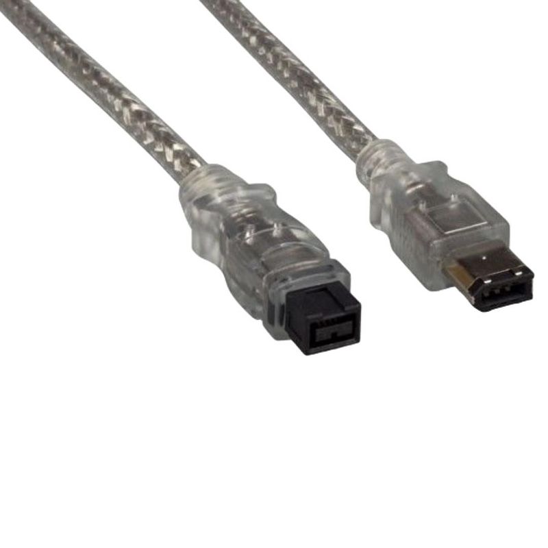 Sanoxy 6ft IEEE 1394b FireWire 800 9-pin to 6-pin, Clear, 4 of 5