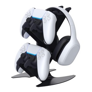 NBCP Controller Holder, Gaming Headset Stand Mount for PS5 / PS4 / Xbox Series X S/Xbox One/Nintendo Switch/Headset - 1 of 4