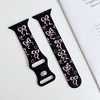 HTUTWOO Bowknot Apple Watch Strap, Sport Silicone Band 38/40/41/42/44/45/49mm, Adjustable Wristband for iWatch Series 10 9 8 7 6 5 4 3 2 1 Ultra SE - 2 of 4