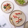 Itopfox Stoneware Dinnerware Set, Round Reactive Glaze Plates and Bowls, Scratch Resistant, Dishwasher & Microwave Safe, Service for 4 (12pc) - 3 of 4
