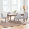 Set of 2 Farmhouse Wooden Dining Chairs with Upholstered Seats, Cutout Backrest, Rubberwood Frame for Dining or Living Room - 4 of 4