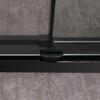 Frameless Shower Door, Clear Tempered Glass Door With Waterproof Seal Strip , Stainless Steel Hardware, Matte Black - 4 of 4