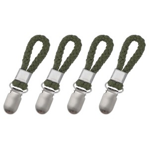 Unique Bargains Cotton Loop Metal Clothing Towel Storage Clips 4.3" - 1 of 4