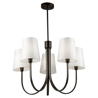 Artcraft Lighting Rhythm 5 - Light Chandelier in  Black