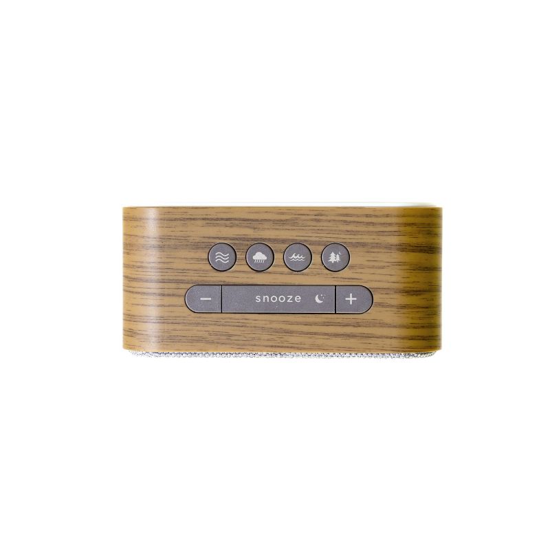 Wood Sound Sleep Alarm Table Clock Gray - Capello, 2 of 5