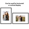 Americanflat 12x30 Collage Picture Frame with Polished Plexiglass - Fits One 8x10 Photo and Eight 4x6 photos - Signature Collection - White - 4 of 4