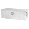 Truck Bed Toolbox For Trailer Pickup, RV Storage Organizer Tool Box Flatbox With Side Handle Lock Keys, Aluminum 5 Bar Tread Pattern - 2 of 4