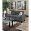 NicBex Couches for Living Room 2pc Sofa Set Polyfiber Tufted Upholstered Solid Pine Loveseat Sofa Couch with Pillows - 3 of 4