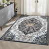 Runner Rug – Machine Washable Low Pile Vintage Distressed Kitchen, Entryway, Hallway, Laundry, Bedroom, Bathroom Rug & Bedside Mat Carpet - 2 of 4