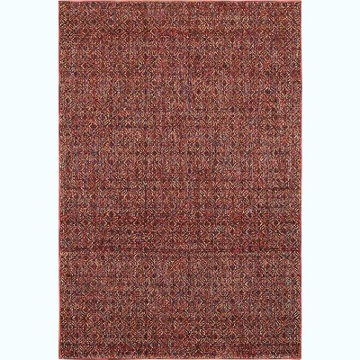 Oriental Weavers Atlas 8048K Red/ Rust Indoor Area Rug - 1'10" x 3'2"