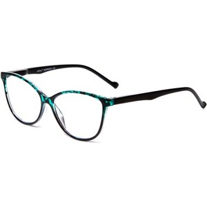 Calabria MDR8004 Ladies Cateye Designer Reading Glasses Green Tortoise Fade 49mm - 1 of 2