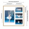 PosterPalooza | Natural Finish Collage Frame - White Mat, 20 Frame Sizes to Choose From, UV Acrylic - 2 of 4
