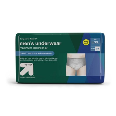 Men's Underwear for Adult Incontinence Care Maximum Absorbency Large/X-Large - up & up™