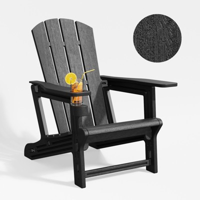 Maggift Patio Accent Chairs Folding Adirondack Chair Patio Comfortable Set for Patio Garden