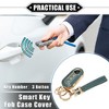 Unique Bargains 3-Button Key Fob Cover Kit Compatible for Fiat 500 500C - 2 of 4