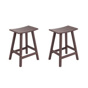 WestinTrends Outdoor Patio Adirondack Counter Height Stool Chair - 1 of 4