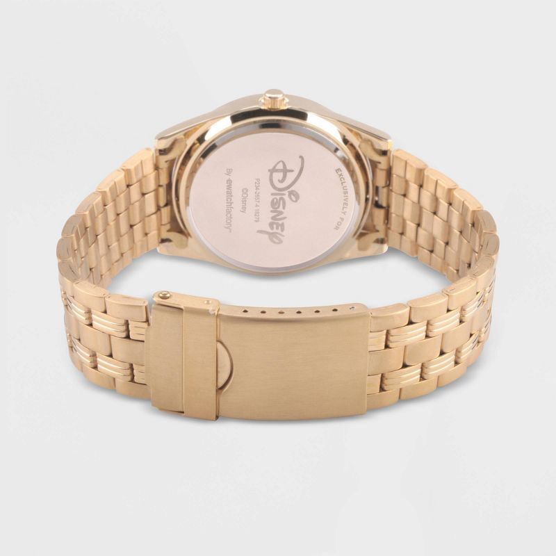 Women&#39;s Disney Mickey Mouse Glitz Bracelet Watch - Gold, 2 of 6