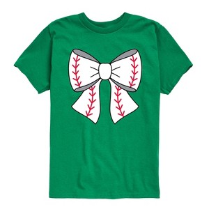 Boys' - Instant Message - Baseball Bow Short Sleeve Graphic T-Shirt - 1 of 4