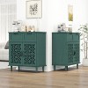 Sideboard Buffet Cabinets, Coffee Bar Cabinet with Metal Handle,  Accent Cabinet for Living Room - 2 of 4