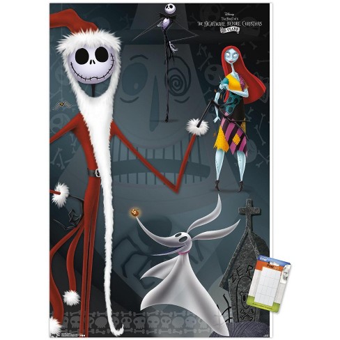 Trends International Disney Tim Burton's The Nightmare Before Christmas -  Collage Unframed Wall Poster Print White Mounts Bundle 14.725 X 22.375 :  Target