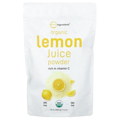Micro Ingredients Organic Lemon Juice Powder, 10 oz (284 g)