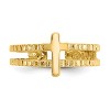 Black Bow Jewelry Cross Toe Ring in 14K Yellow Gold - 4 of 4