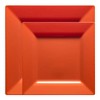 Smarty Had A Party Burnt Orange Square Plastic Plates Dinnerware Set - 120 Sets - 2 of 4