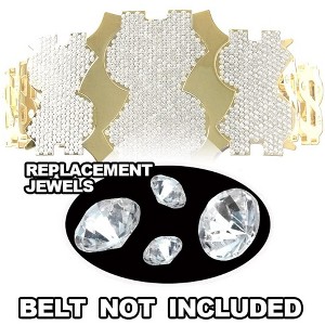 Replacement Diamonds Compatible with Adult Size WWE Million Dollar Replica Belt - 1 of 2