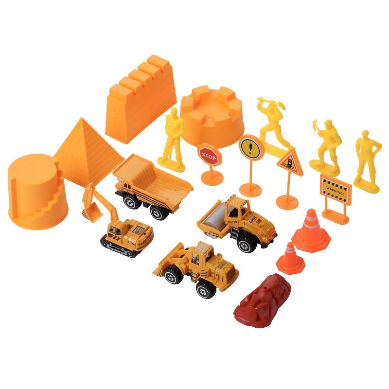 BUILD ME Tractor Sand Playset - 20 Pieces, 4 of 9