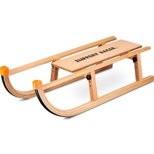 Slippery Racer Kids Wooden Foldable Snow Sled. - 1 of 4