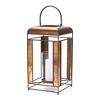 Metal Lantern – Bronze Finish with Glass Panels – 17.25"H Candle Holder By Melrose - 2 of 3