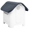 VidaXL Dog House Gray 23.2"x29.5"x26" Polypropylene - 4 of 4