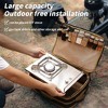 15L Outdoor Cookware Utensils Organizer,Camping Gas Tank Storage Bags,Portable Waterproof Bags for Stove Picnic Black - 3 of 4