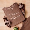 Simply Sage Market If You Met My Family You Would Understand Lightweight Garment Dyed Sweatshirt - XL - Espresso - 3 of 4