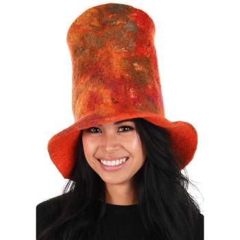 HalloweenCostumes.com    Heartfelted Sunburst Hatter Hat, Orange/Green/Red