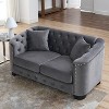 TiramisuBest 81" 3-Seater Oversized Sectional Sofa, Deep Plush Seating with 3 Pillows for Living Room & Bedroom - Ivory - 4 of 4