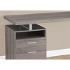 PAGED Simple Modern Wooden Computer Desk, L Shaped Home Office Desk with 3 Storage Drawers, 2 Open Shelves for Office, Study - 2 of 4