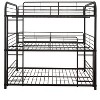 NicBex Triple Full Bunk Bed with Full Length Guardrail,Loft Bed with 2 Built-in Ladders,Modern Bunk Beds,Noise Reduced Bunk Beds for Bedroom - 2 of 4