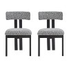 NicBex Modern Upholstered Armless Set of 2 Dining Chairs with Metal Legs,Minimalist Small Office Chairs,Living Room Accent Chairs - 3 of 4