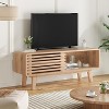 Fontoi TV Stands and Consoles, Mid-Century Modern TV Stand, Entertainment Center with Storage for Living Room Bedroom, Brown, 14.2"*17.8"*46" - 4 of 4